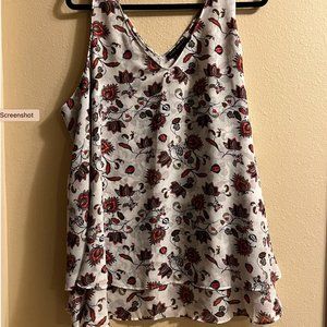 Sleeveless Vneck Swing Double Layer